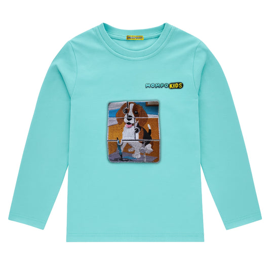 Long sleeve Shirt Puzzle Up Dog&Cat